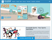 Tablet Screenshot of escapade.com.hk